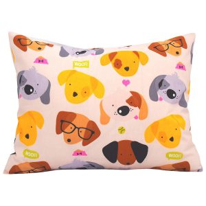 Kids Toddler pillowcase – Puppies with glasess