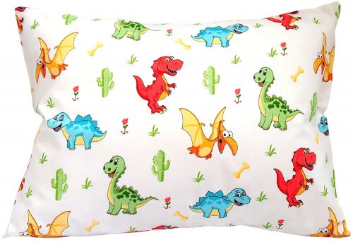 Kids Toddler Pillowcase – Multicolored Dinosaurs