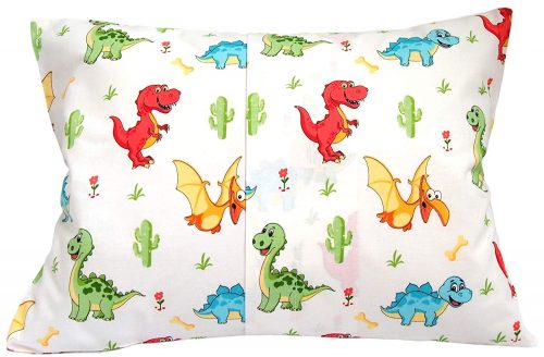 Kids Toddler Pillowcase – Multicolored Dinosaurs