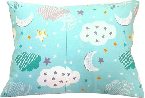 Kids Toddler Pillowcase – Green Moon Stars