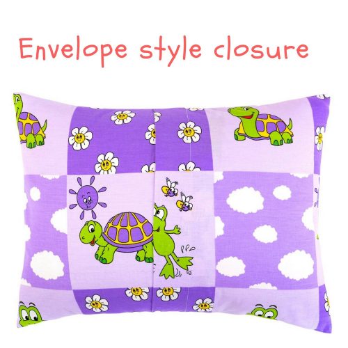 Kids Toddler Pillowcase – Mauve Turtles