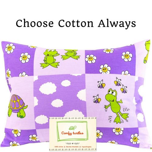 Kids Toddler Pillowcase – Mauve Turtles