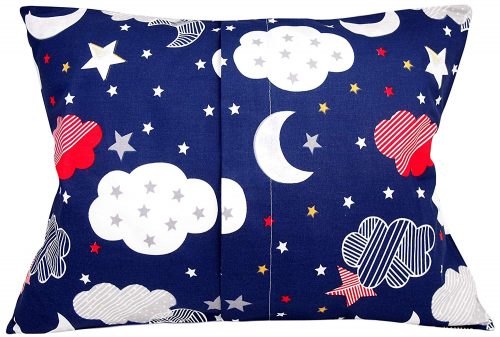 Kids Toddler Pillowcase – Navy Blue Moon Stars