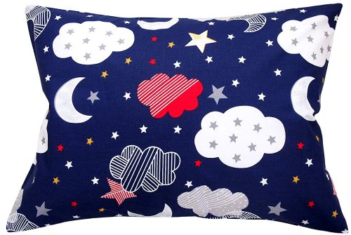 Kids Toddler Pillowcase – Navy Blue Moon Stars