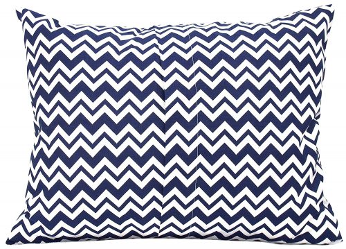 Kids Toddler Pillowcase – Navy Blue Chevron